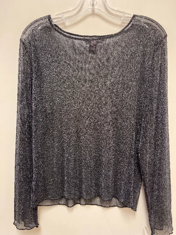 Top Long Sleeve By Victorias Secret In Black, Size: L