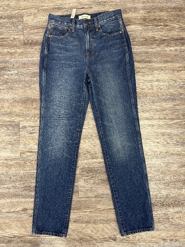 Jeans Straight By Madewell In Blue Denim, Size: 2