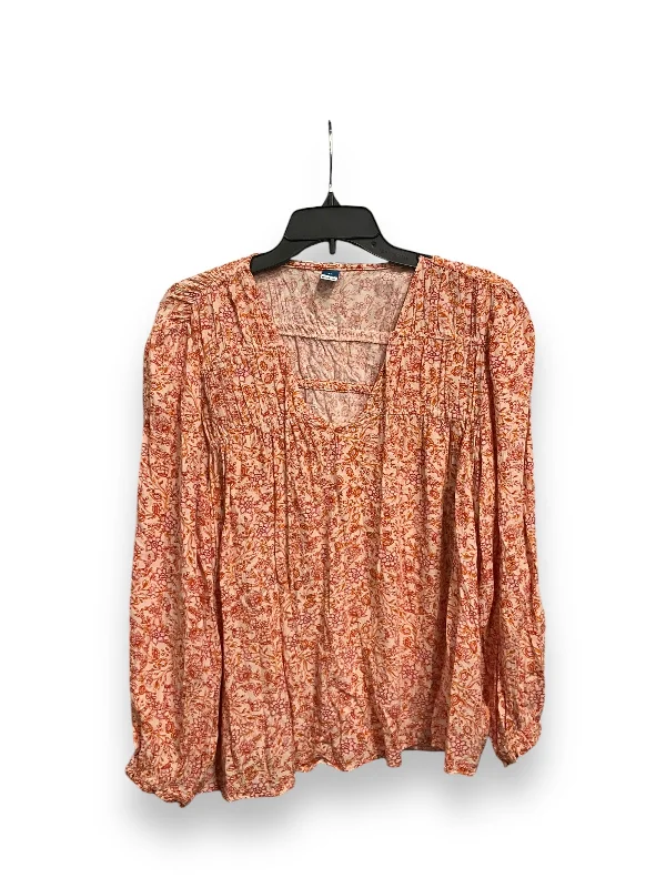 Top Long Sleeve By Old Navy In Multi-colored, Size: Xl