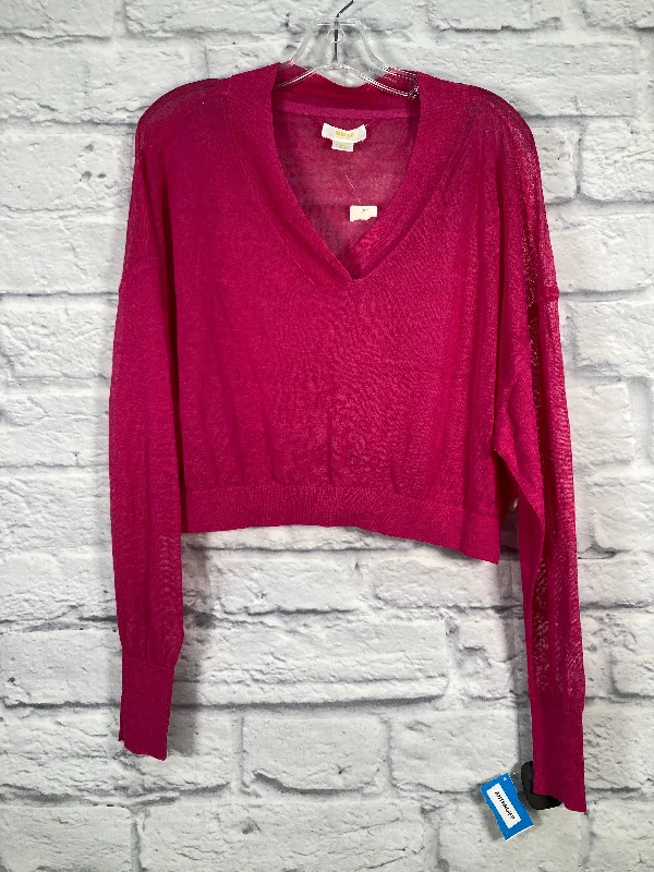 Top Long Sleeve By Maeve In Pink, Size: Xs