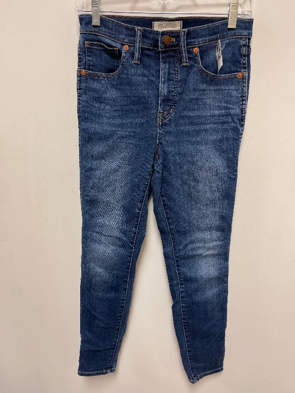 Jeans Skinny By Madewell In Blue Denim, Size: 4