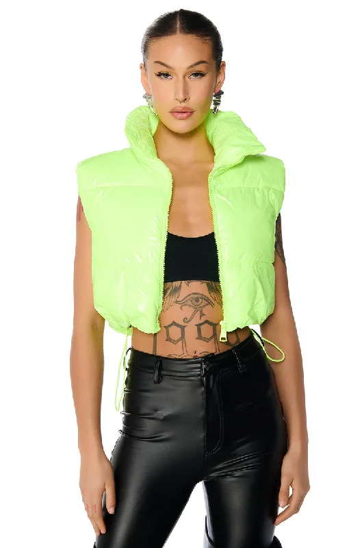 TAYLOR SAID CROP PUFFER VEST