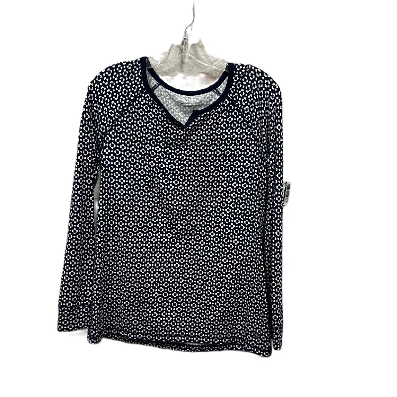 Top Long Sleeve By Talbots In Blue, Size: S