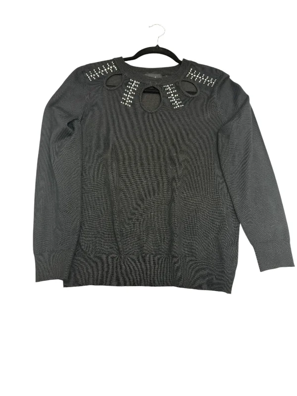 Top Long Sleeve By Clothes Mentor In Black, Size: M