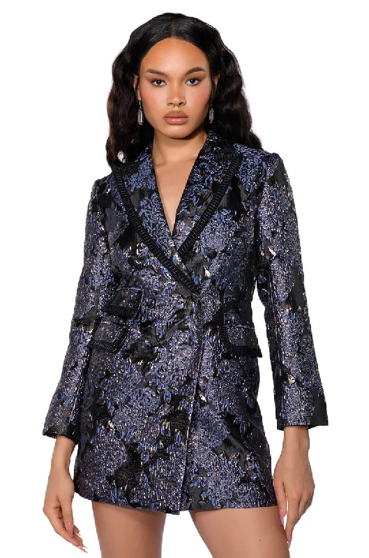 BUSINESS AS USUAL BLAZER MINI DRESS