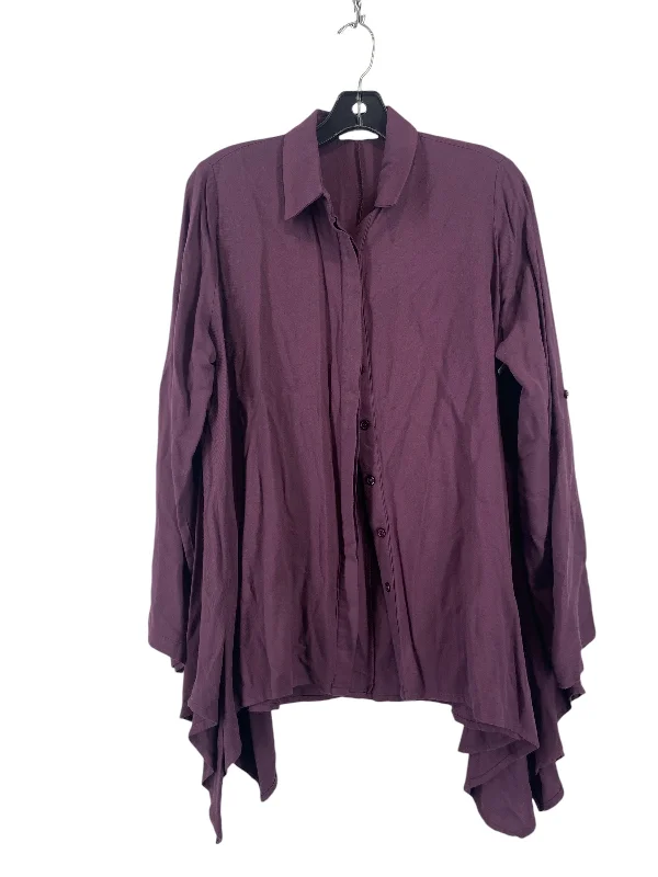 Top Long Sleeve By Eesome In Purple, Size: S