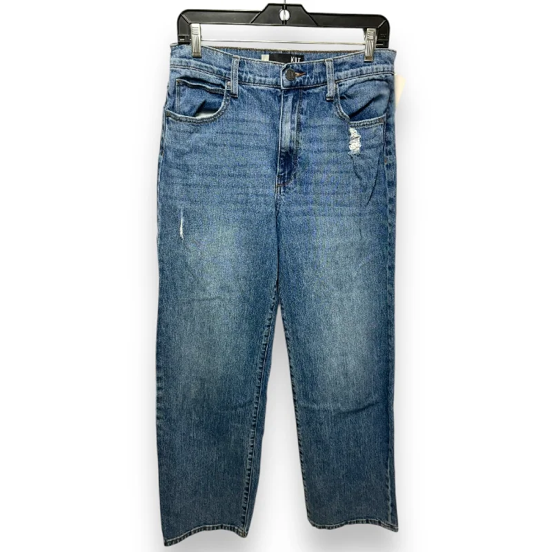 Jeans Straight By Kut In Blue Denim, Size: 8