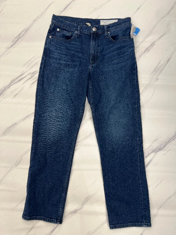 Jeans Straight By Rag & Bones Jeans In Blue, Size: 8