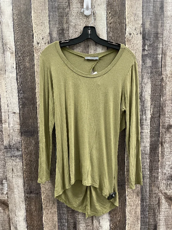 Top Long Sleeve By Cherish In Green, Size: M