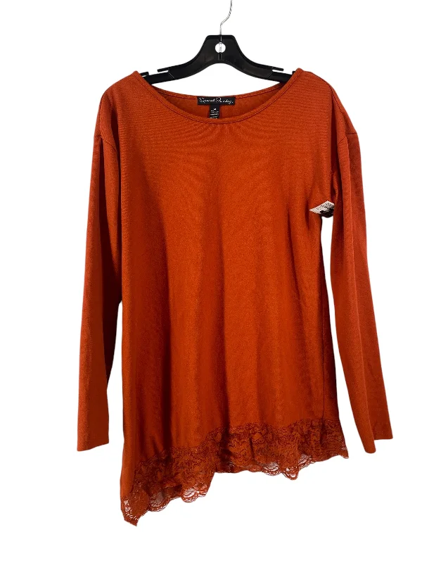 Top Long Sleeve By French Laundry In Orange, Size: M