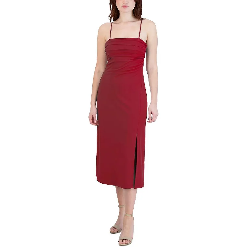 BCBGeneration Womens Open Back Midi Cocktail and Party Dress