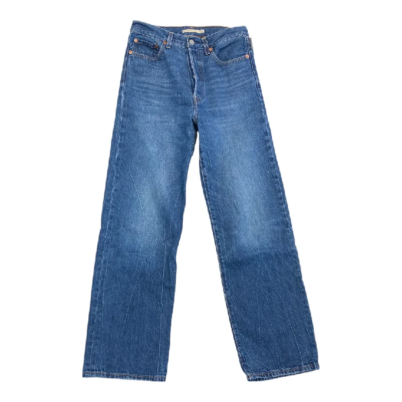 Jeans Straight By Levis In Blue Denim, Size: 4