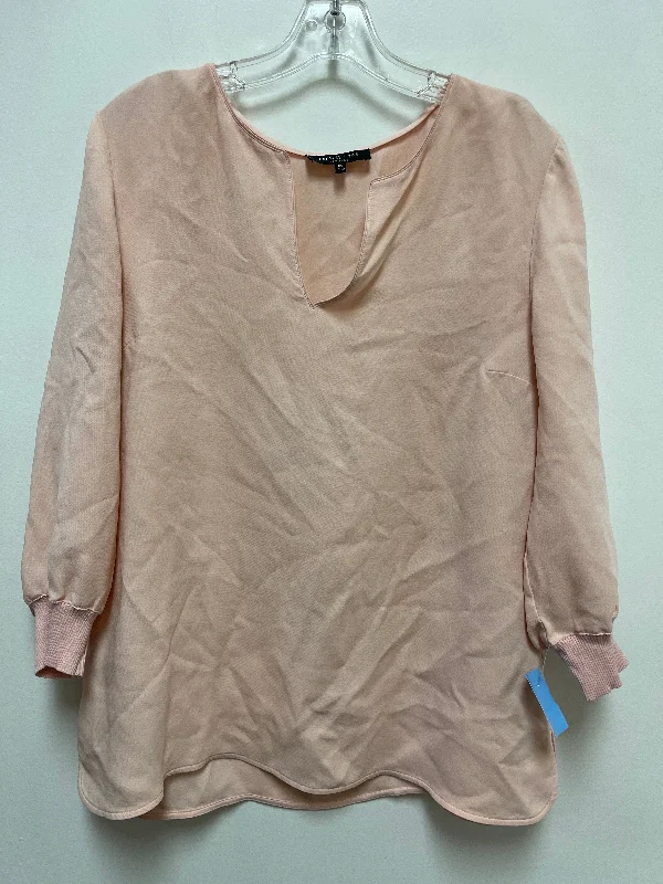 Top Long Sleeve By Lafayette 148 In Pink, Size: Xl