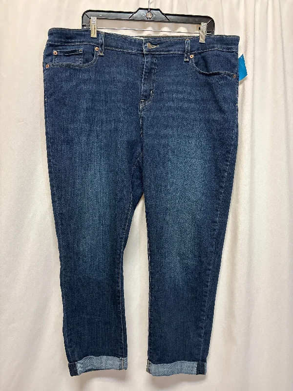 Jeans Boyfriend By Levis In Blue Denim, Size: 20