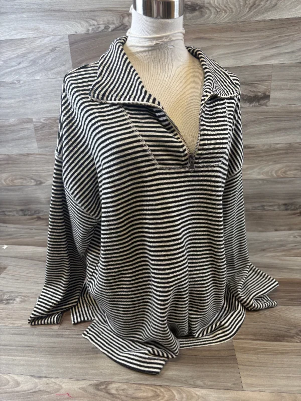 Top Long Sleeve By Chaps In Striped Pattern, Size: Xl