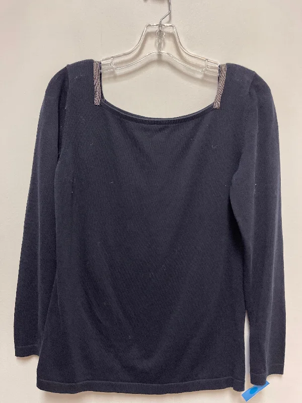 Top Long Sleeve By Clothes Mentor In Navy, Size: S