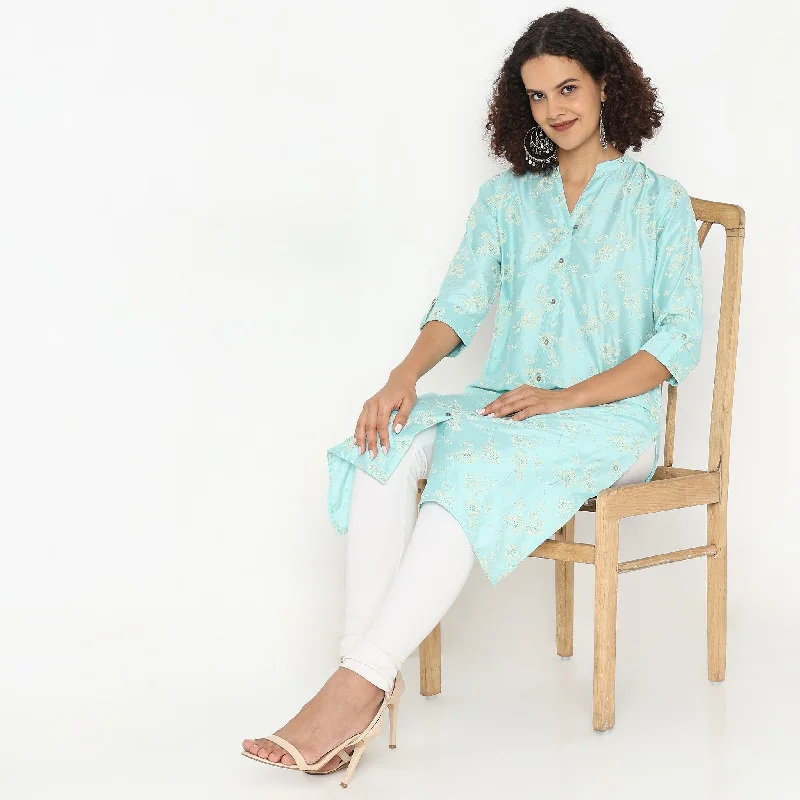 Straight Fit Printed Kurta