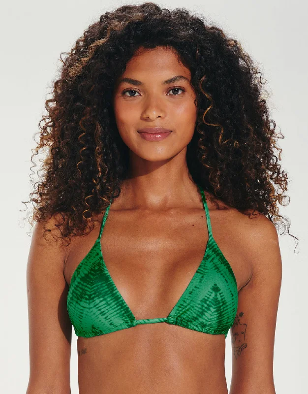 Tamale Jaque T-Back Tri Bikini Top - Green