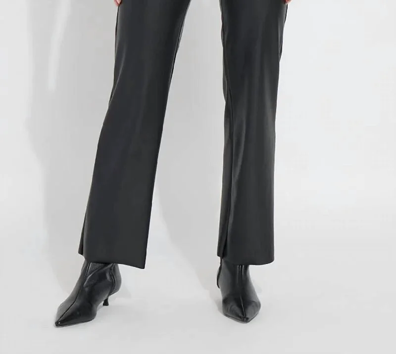 Amara Straight Flare Pants In Blk