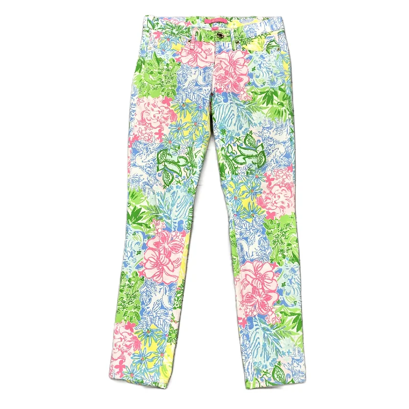 Blue Green Pants Designer By Lilly Pulitzer, Size: 4