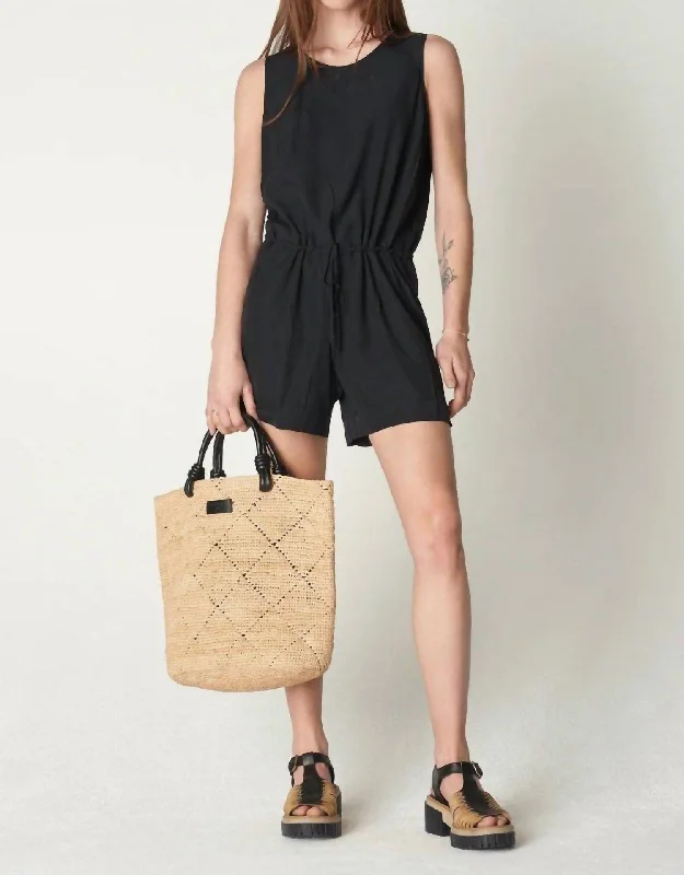 Dressy Shorts Jumpsuit In Black