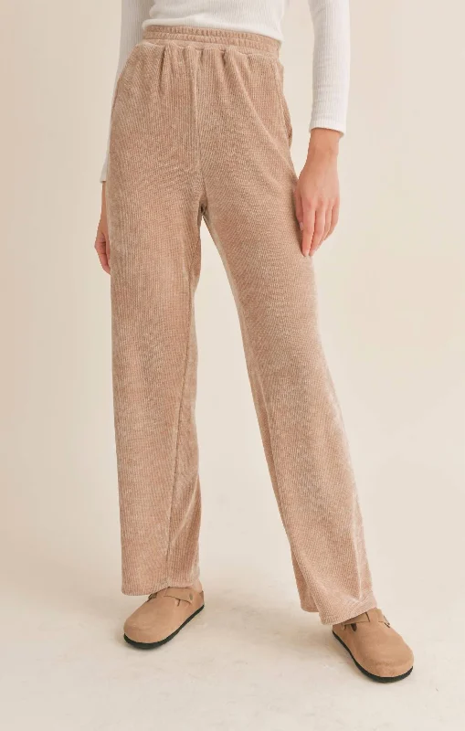 Graham Cracker Pants In Beige