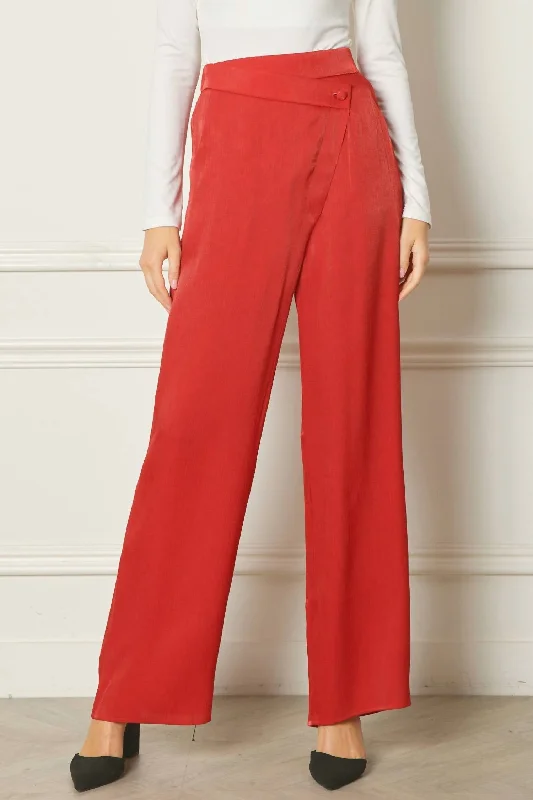 Hearts On Fire Pant In Red