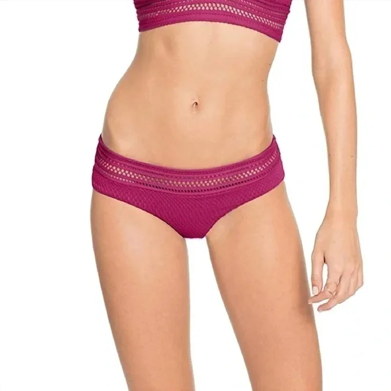 Perla Crochet Banded Bottom In Orchid