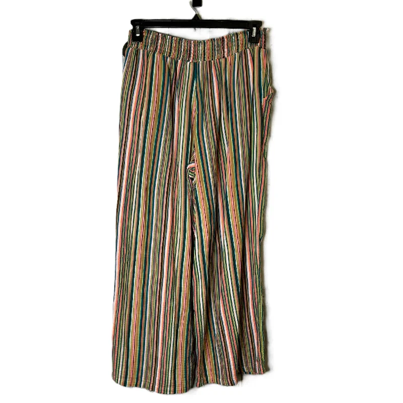 Striped Pattern Pants Wide Leg By Joyspun, Size: L