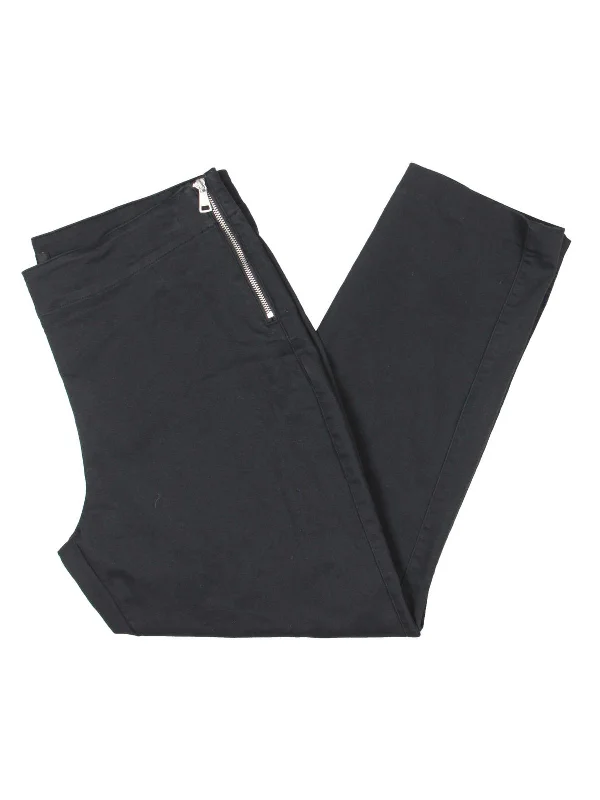 Womens High Rise Chino Ankle Pants