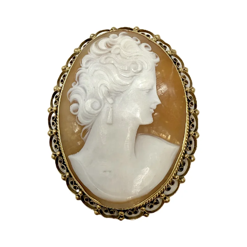 14K Gold Cameo Pin/Pendant