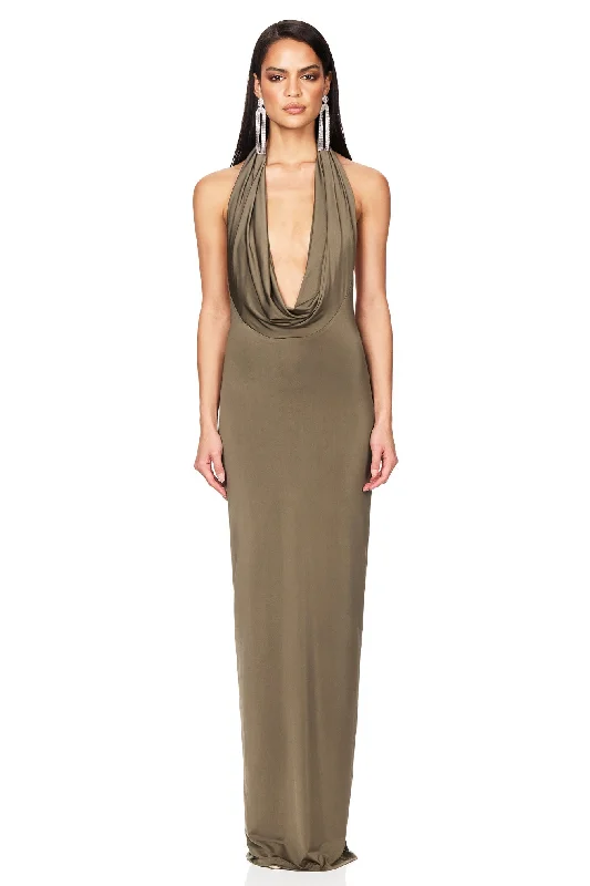 Nookie Element Gown - Khaki