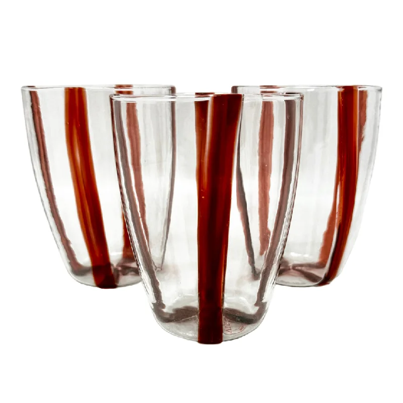 Set of 12 Vietri Glass Tumblers