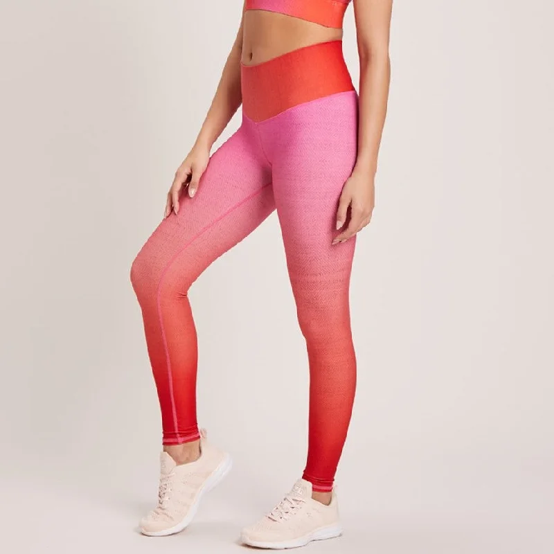 Ombre High Waisted Legging - Ultra Pink