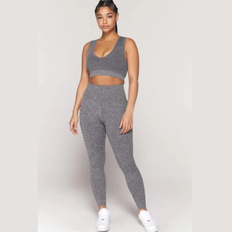 Love Sculpt Seamless Legging - Heather Grey