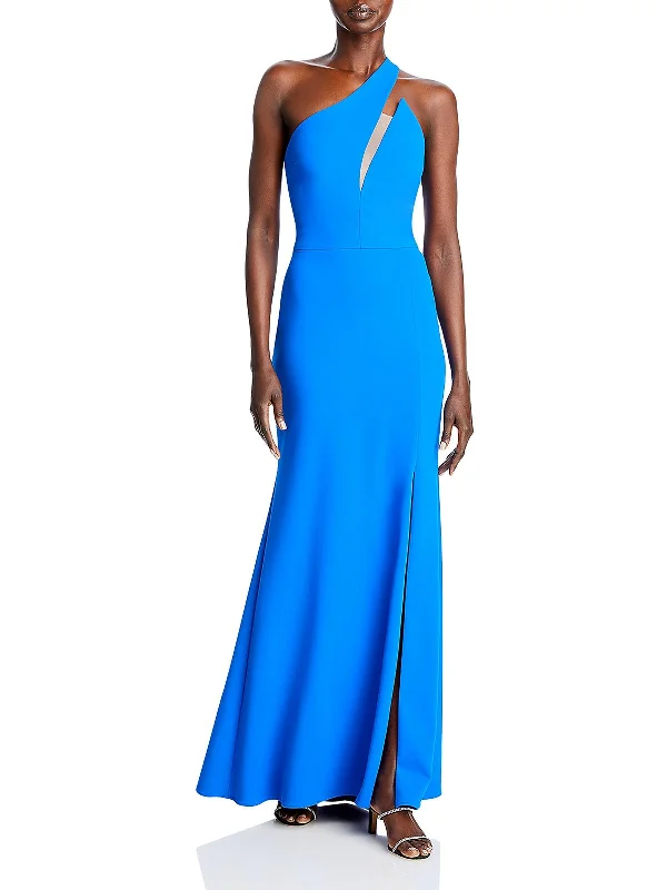 Womens Front Slit Long Evening Dress