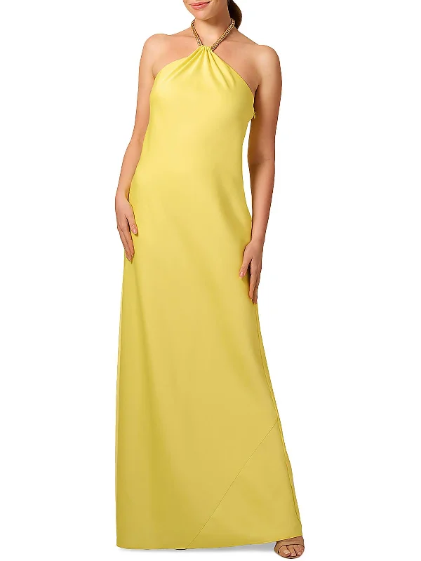 Womens Halter Long Evening Dress