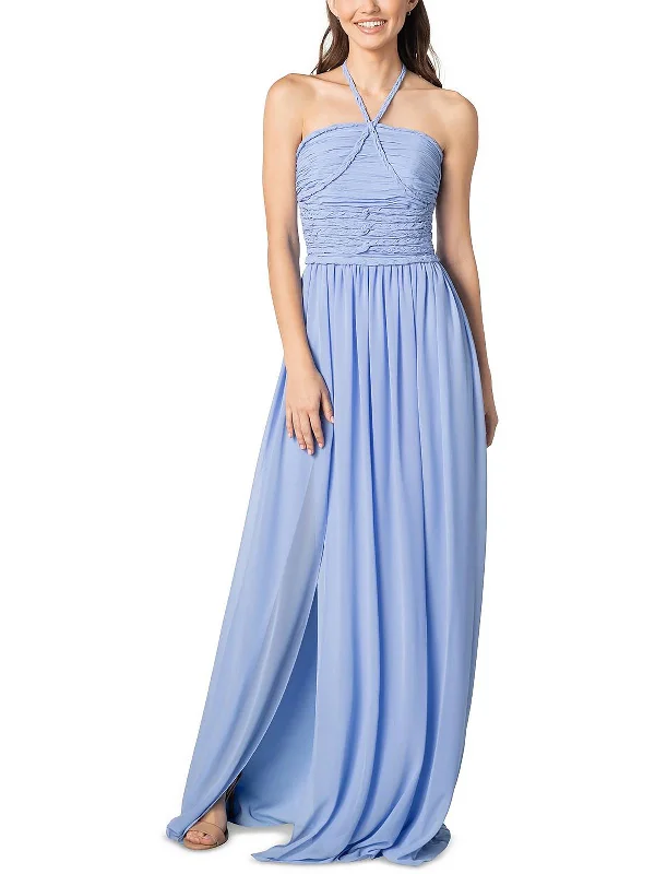 Womens Halter Long Evening Dress