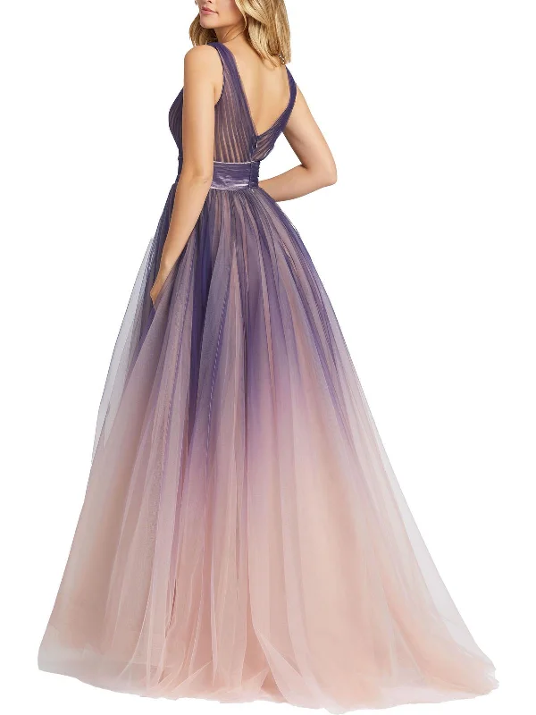 Womens Ombre Formal Evening Dress