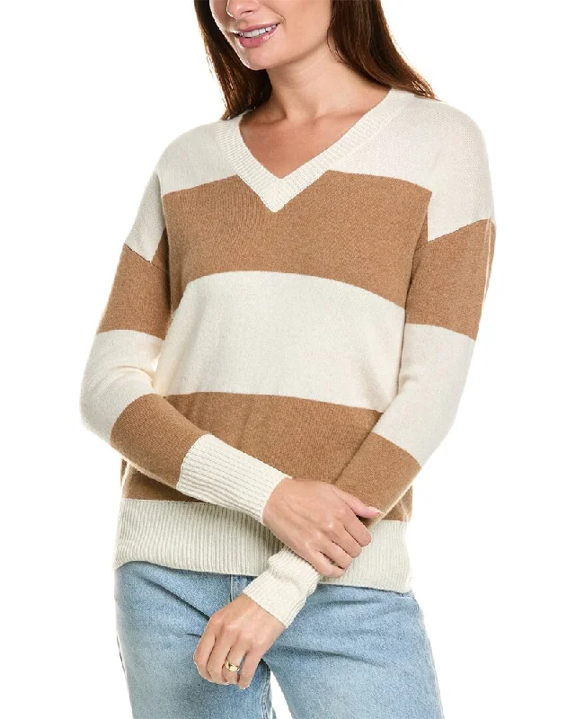 Kier+J Striped Cashmere Sweater