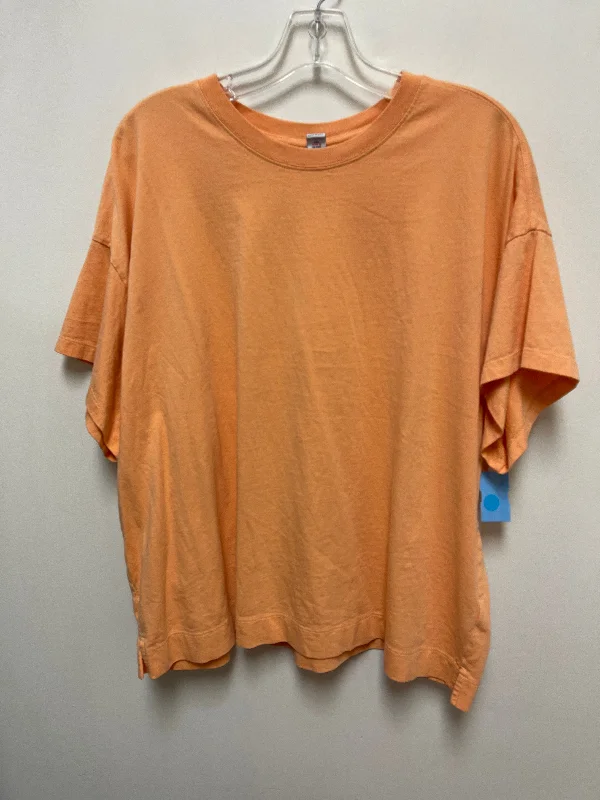 Top Short Sleeve By Old Navy In Orange, Size: 2x