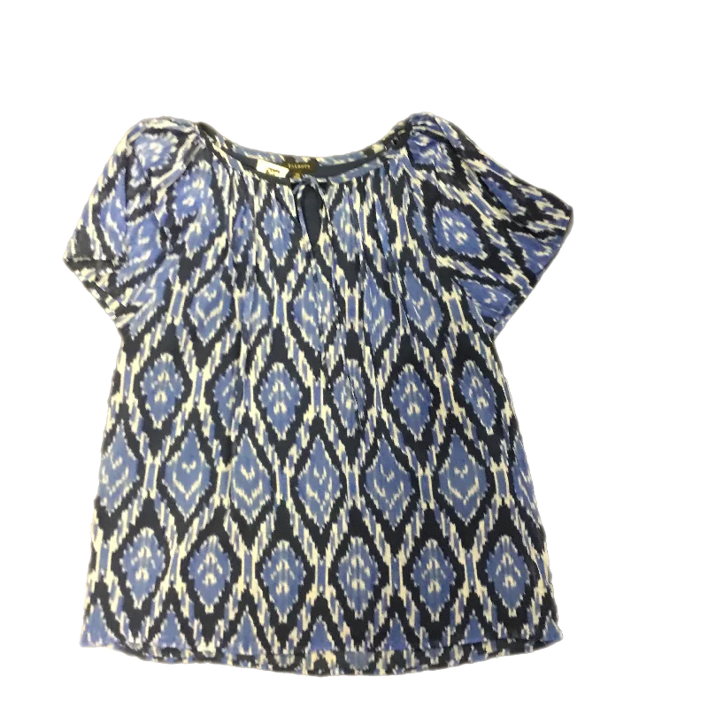 Top Short Sleeve By Talbots In Blue, Size: Xs